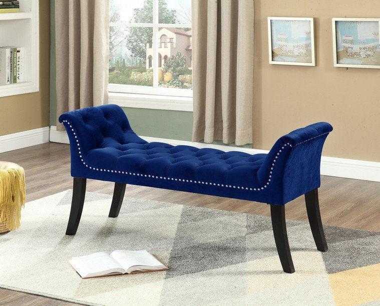 Elegant Velvet Bench - IF-6230-6231-6232-6233 - Royal Living Furniture