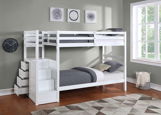 Bunk Bed White - B 1892 - Royal Living Furniture