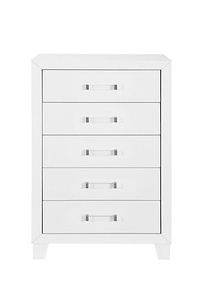 Lucia-White Chest - Royal Living Furniture