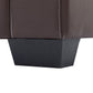 Sectional W/Reversible Chaise Black PU - IF 9355 - Royal Living Furniture