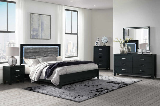 Reid-Black Bedroom Set - Royal Living Furniture