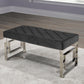 Chic Chrome Bench - IF-6610-6611 - Royal Living Furniture