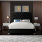 Bed Black-IF-5643 Chrome or Gold Legs - Royal Living Furniture