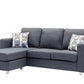 Sectional W/Reversible Chaise Grey Fabric - IF 9325 - Royal Living Furniture