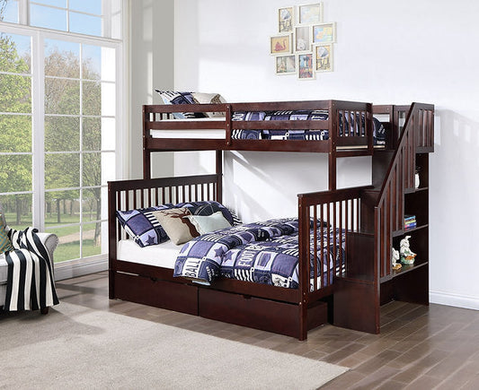 Bunk Bed Espresso-B 1850 - Royal Living Furniture