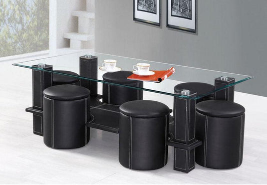 Coffee Table with Stools - IF-2056 - Royal Living Furniture