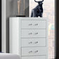 Lucia-White Chest - Royal Living Furniture