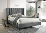 Bed Grey-IF 5230 - Royal Living Furniture