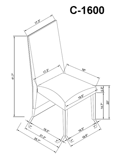 Dining Set - IF 1600 - Royal Living Furniture