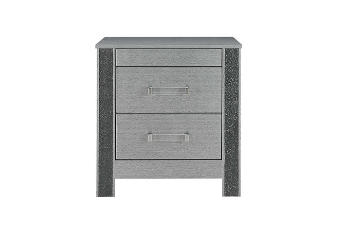 Logan-Silver Night Stand - Royal Living Furniture