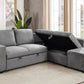 RHF Sofabed Sectional Grey Fabric - IF 9035 - Royal Living Furniture