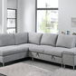 LHF Sofabed Sectional Grey Fabric - IF 9022 - Royal Living Furniture