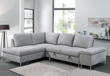 LHF Sofabed Sectional Grey Fabric - IF 9022 - Royal Living Furniture