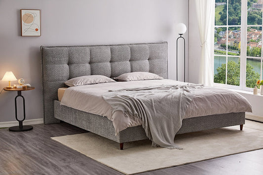 Bed Grey-IF 5940 - Royal Living Furniture