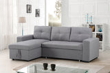 Sofabed Sectional W/Reversible Chaise Grey Fabric - IF 9031 - Royal Living Furniture