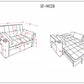 Sofabed Grey Fabric - IF 9028 - Royal Living Furniture