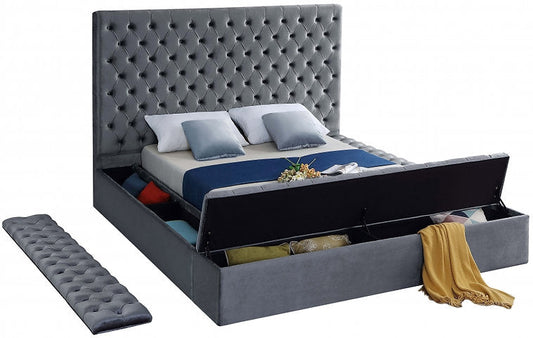 Bed Grey-IF 5790 - Royal Living Furniture