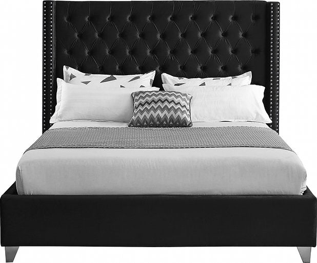 Bed Black-IF 5893 - Royal Living Furniture
