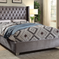 Bed Grey-IF 5890 - Royal Living Furniture