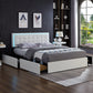 Bed White-IF 5402 - Royal Living Furniture