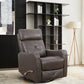 Recliner Chair Charcoal Leather - IF 6330 - Royal Living Furniture