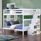 Bunk Bed White-B 1857 - Royal Living Furniture