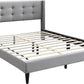 Button Tufted Bed - IF 5270 - Royal Living Furniture