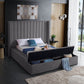 Bed Grey-IF 5720 - Royal Living Furniture