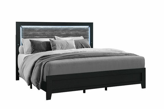 Reid-Black Bed - Royal Living Furniture