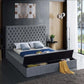Bed Grey-IF 5790 - Royal Living Furniture