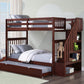 Bunk Bed Espresso-B 1845 - Royal Living Furniture