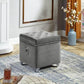 Stylish Velvet Storage Ottoman - IF-6295-6296-6297 - Royal Living Furniture