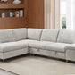 LHF Sofabed Sectional Grey Boucle Fabric - IF 9023 - Royal Living Furniture