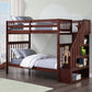 Bunk Bed Espresso-B 1845 - Royal Living Furniture
