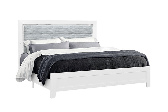 Lucia-White  Bed - Royal Living Furniture