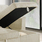 Sofabed Sectional W/Reversible Chaise Creme Fabric - IF 9026 - Royal Living Furniture