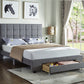 Bed Grey-IF 5493 - Royal Living Furniture