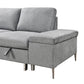 LHF Sofabed Sectional Grey Fabric - IF 9022 - Royal Living Furniture
