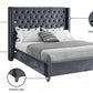 Bed Grey-IF 5890 - Royal Living Furniture