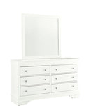 Pompei (White) Dresser & Mirror - Royal Living Furniture