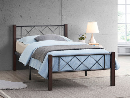 Bed Wooden Grain-IF125 - Royal Living Furniture