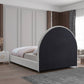 Rich Cream Bouclé Fabric Bed-IF 5205 - Royal Living Furniture