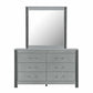 Logan-Silver Dresser & Mirror - Royal Living Furniture