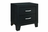 Reid-Black Night Stand - Royal Living Furniture