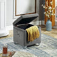 Stylish Velvet Storage Ottoman - IF-6295-6296-6297 - Royal Living Furniture