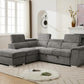 Sectional with Storage and Adjustable Headrest - 8806 - Royal Living Furniture