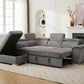 Sectional with Storage and Adjustable Headrest - 8806 - Royal Living Furniture