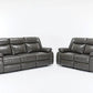 Salem - Manual Recilner Sofa and Loveseat Set - Royal Living Furniture